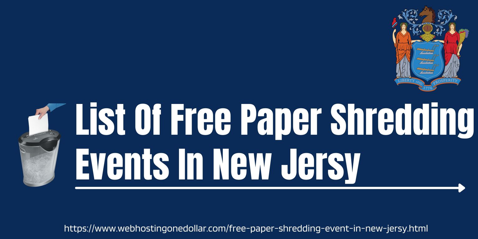 Best Free Paper Shredding Event In New Jersey In 2023